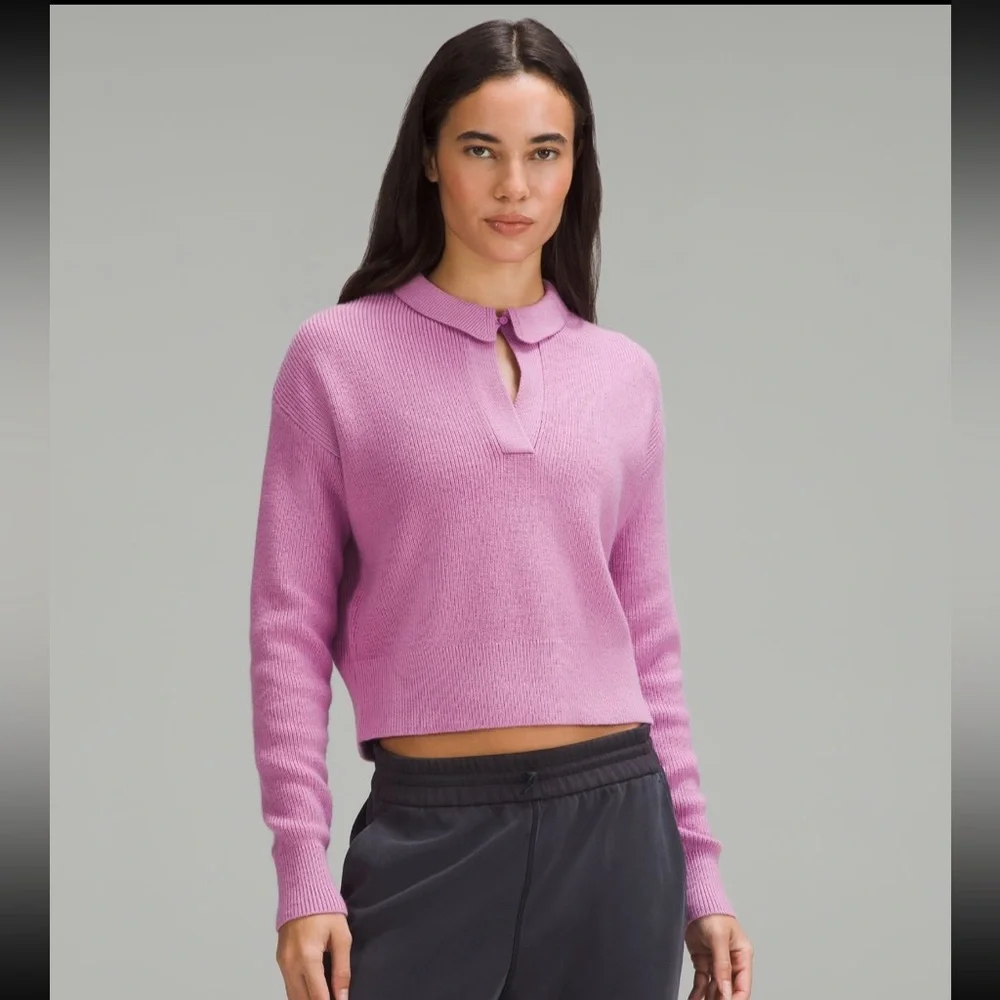 Lululemon Collared Merino Wool-Blend Sweater/L/.
Never worn, but no tag 🏷️ - Picture 1 of 7